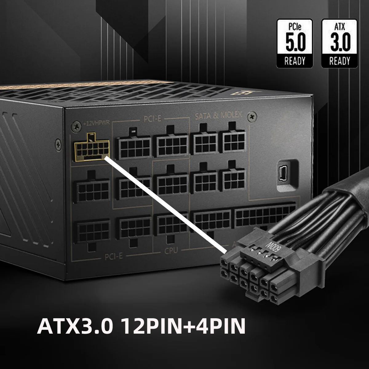 12VHPWR ATX3.0 PCI-E 5.0 Power - огляд і ціна Dual 8Pin To 16Pin 12Vhpwr Cable