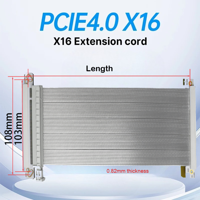ADT-Link PCI-E x16 4.0 Riser C - огляд і ціна Itx Gpu Riser Pcie 4.0 16X