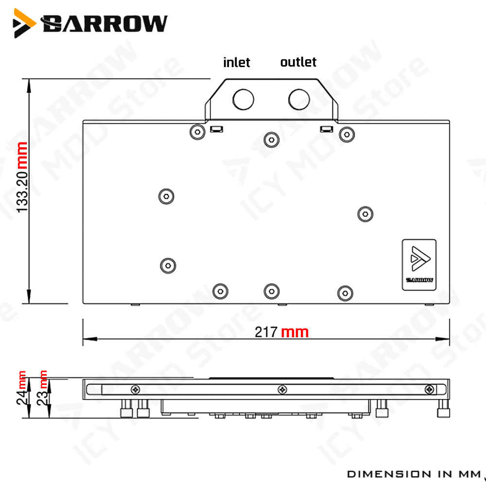 Barrow Graphics Card Water Coo - огляд і ціна Rx 9070 Xt