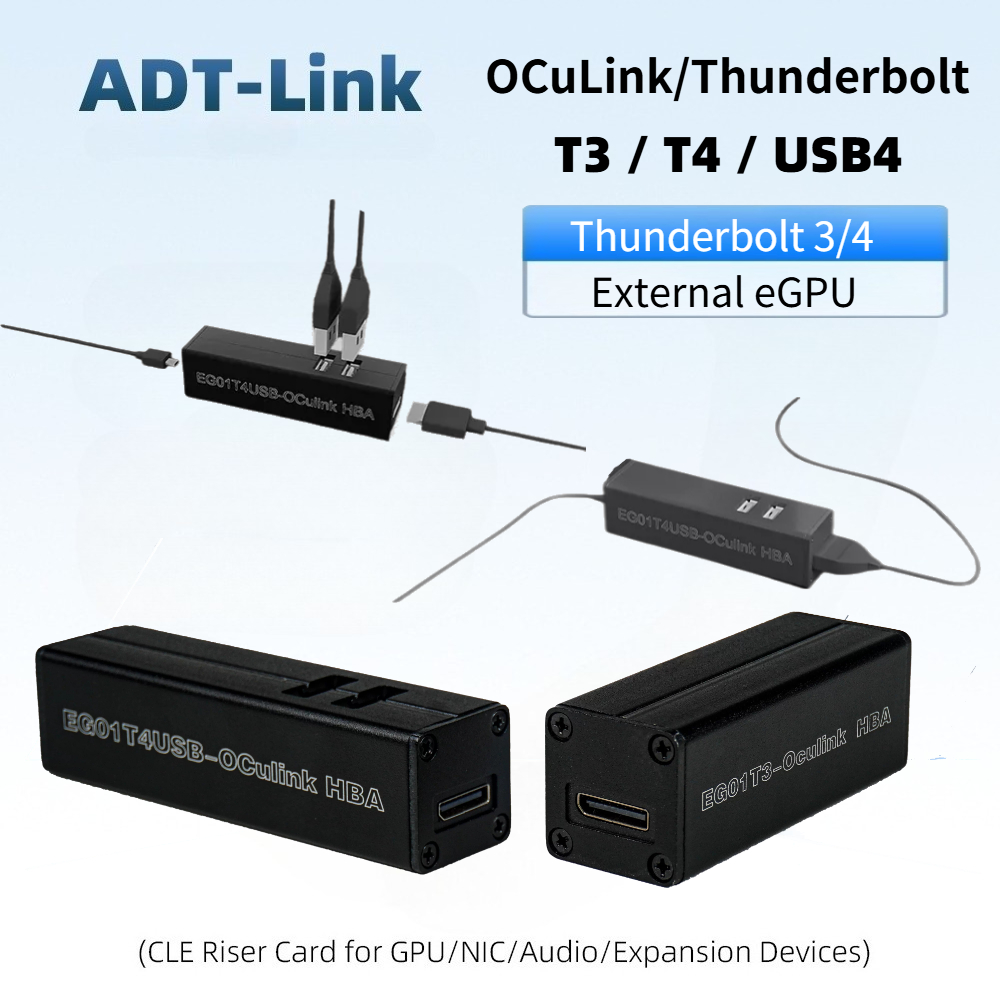 T3 / T4 OCuLink Thunderbolt 4  - огляд і ціна Gpu External Dock Egpu Thunderbolt 4