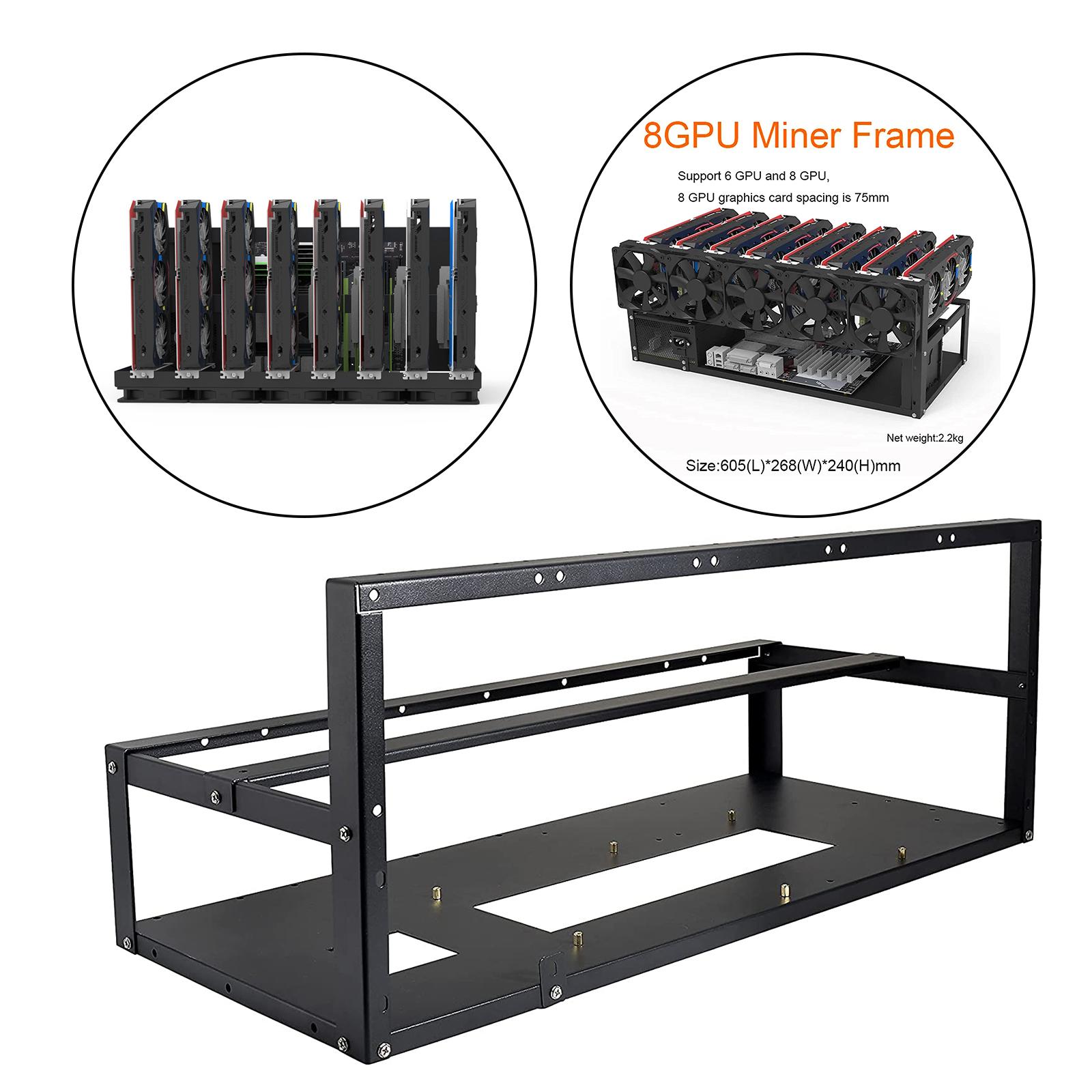 6/8 GPU Mining Rig Frame Rack  - огляд і ціна Gpu Mining Rig Frame 8 Gpu