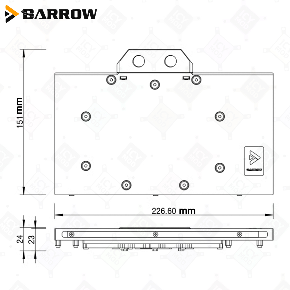 Barrow  GPU Water Cooler Block - огляд і ціна Rtx 4090 Water Block
