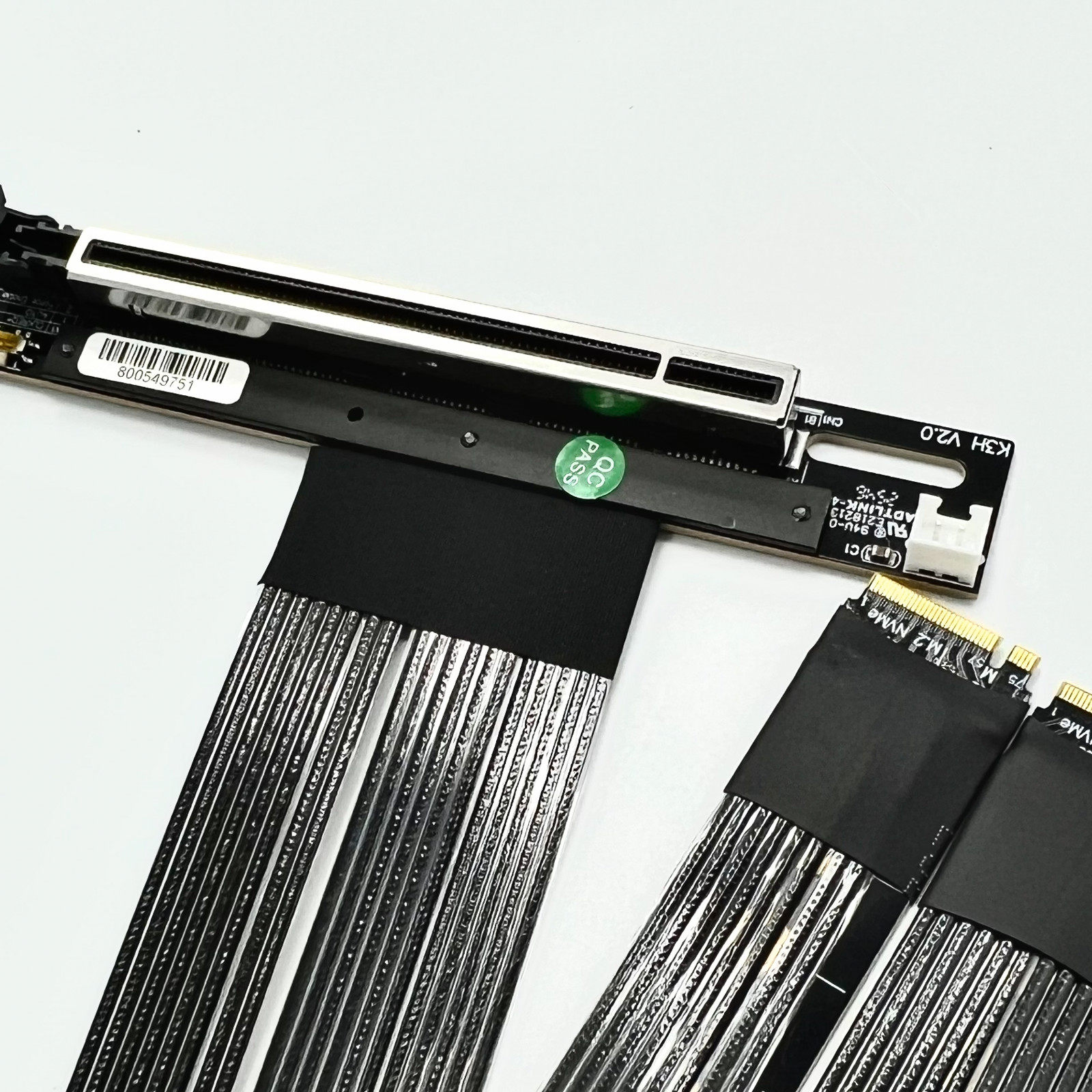 PCIe 5.0 X16 4*M.2 NVMe To X8  - огляд і ціна Pcie 5.0 Gpu Riser Cable